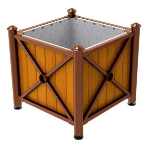 Jardinera acero y madera Provincia Agora