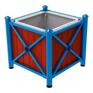 Jardinera acero y madera Provincia Agora