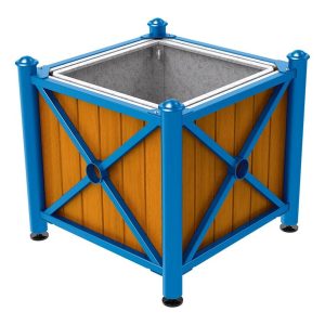 Jardinera acero y madera Provincia Agora