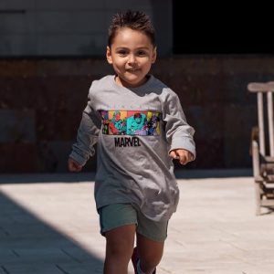 Camiseta de Manga Larga Infantil The Avengers