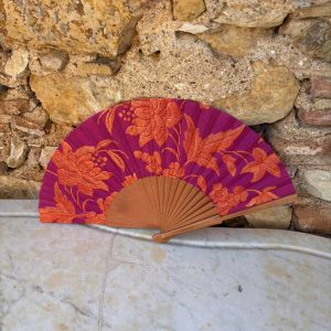 Abanico Alba Flores Naranja