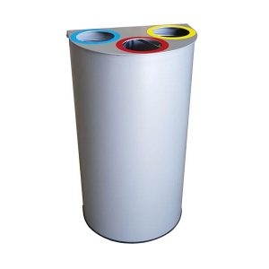PAPELERA SEMICIRCULAR TRIPLE