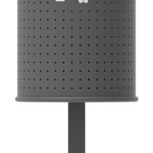 PAPELERA A SUELO CON UN PIE DE ANCLAJE