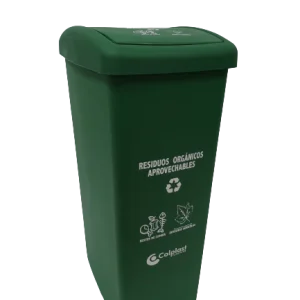 Papelera 55 LT tapa plana de Colplast.