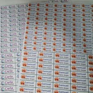 Etiquetas para Material Escolar