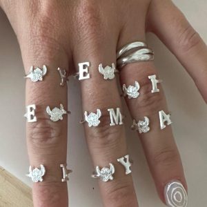 Anillo Abierto Inicial Stitch