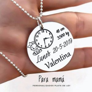 Colgante nacimiento personalizado