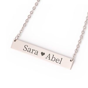 Colgante placa grabado