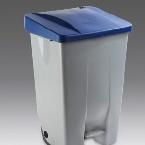 CONTENEDOR RECICLAJE A PEDAL 80 LITROS