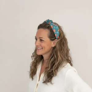 Diadema nudo estampada Amapola