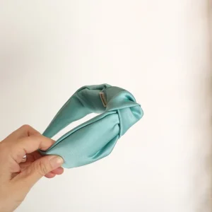 diadema nudo invitada aguamarina