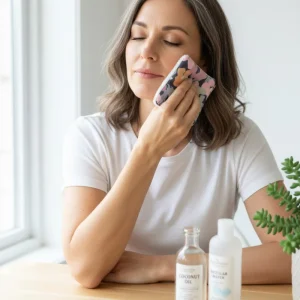 Discos desmaquillantes reutilizables Violetas