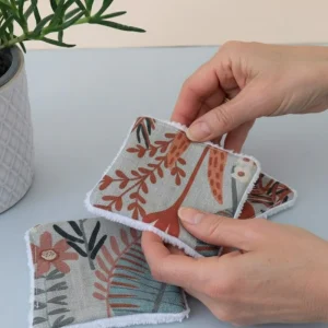 Discos reutilizables tela desmaquillantes Botánica