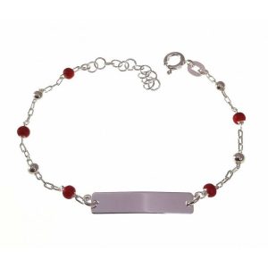 Esclava infantil piedra color coral