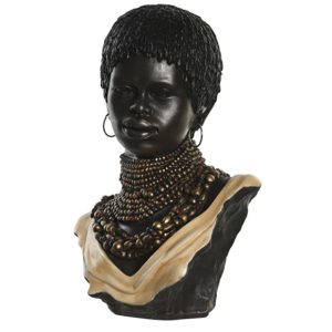 Figura Cabeza Africano Collares