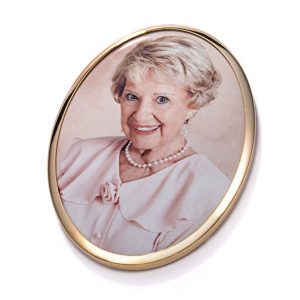 Fotonicho ovalado personalizado con marco