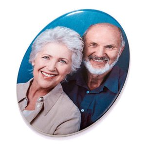 Fotonicho ovalado personalizado Sin marco