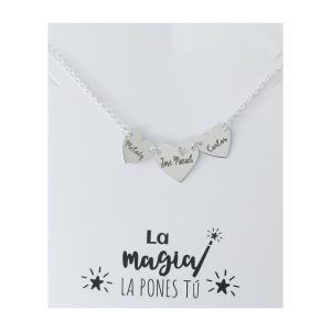 Gargantilla personalizada corazones