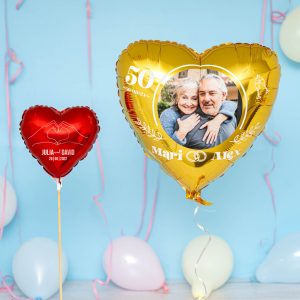 Globos corazón personalizados