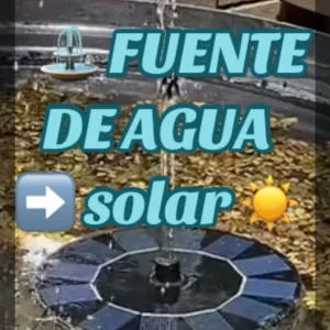Fuente de Agua Solar para Exterior de 1W/1.5W/2.5W con 6 Boquillas para Jardín y Estanque