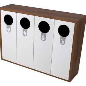 MUEBLE RECOGIDA SELECTIVA CUADRUPLE