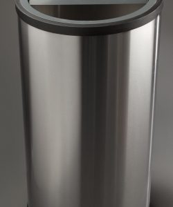 PAPELERA DE RECICLAJE INOXIDALBE DE 3 RESIDUOS