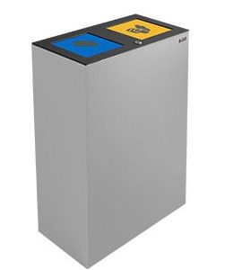 PAPELERA DOBLE TAPA AUTOCIERRE