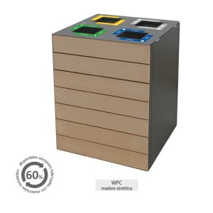 PAPELERA MULTIRESIDUO 180L.