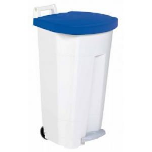 CONTENEDOR PEDAL 90 LITROS AZUL