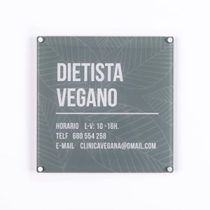 Placas metacrilato cuadradas personalizadas
