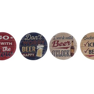 Posavasos Redondos Cerveza Retro
