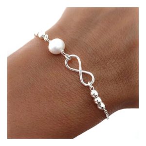 Pulsera perla infinito