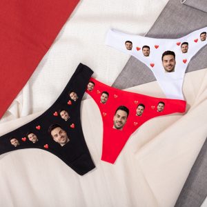 Tanga «Corazones con foto» personalizado